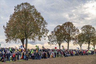 Protest action against the demolition of the village of Lützerath in the Rhenish lignite mining