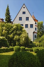 Neufra Castle, park, the historic hanging garden of Neufra, Renaissance garden built by Count Georg