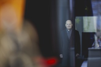 Olaf Scholz (SPD), Federal Chancellor, pictured during a meeting with Ferdinand Marcos Jr. (not