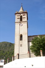 Iglesia de San Juan Bautista, church in Linares de la Sierra, Sierra de Aracena, Huelva province,