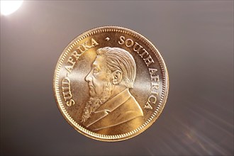 Close-up of a Krugerrand