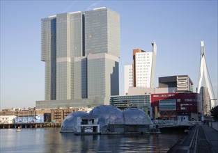 De Rotterdam building designed by architect Rem Koolhaas as a vertical city nears completion in