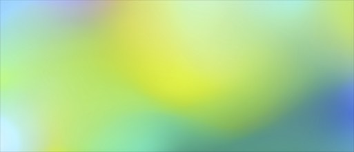 Abstract gradient blur with shades of green, yellow and blue, creating a smooth and calming