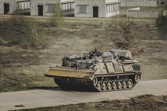 Dachs armoured engineer vehicle, photographed as part of a Bundeswehr exercise with armed forces