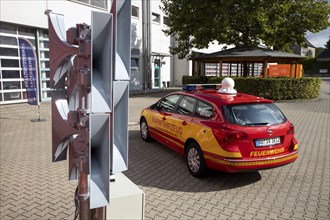 Warning vehicle of the city of Bochum, used in hazardous situations to warn the population of