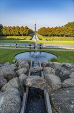 Historic baroque gardens in Kleve, from the 17th century, amphitheatre on the Springenberg,