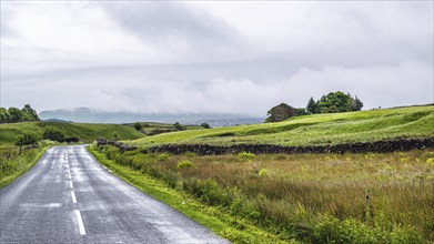 Farms in Yorkshire Dales National Park, North Yorkshire, England, United Kingdom, Europe