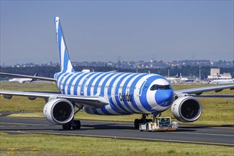 A Condor Airbus A330-900 aircraft with the registration number D-ANRN at Frankfurt Airport,