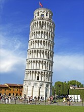 Tourists, Leaning Tower, Pisa, Florence, Tuscany, Italy, Europe