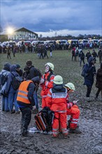 Violent clashes between thousands of demonstrators and the police, after a demonstration against