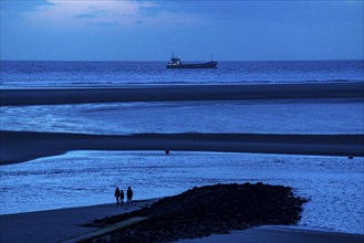 West beach, beach walk, beach, island, East Frisia, winter, season, autumn, Lower Saxony, Germany,