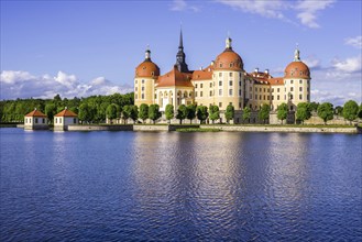 Moritzburg Castle, municipality of Moritzburg near Dresden, Saxony, Germany, Europe