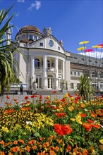 Passer Promenade with spa hotel, Merano, South Tyrol, Italy, Europe