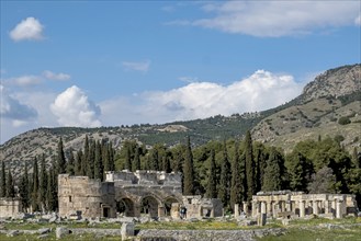 Ancient city of Hierapolis, Pamukkale, Denizli, UNESCO World Heritage Site, Anatolia, Turkey, Asia