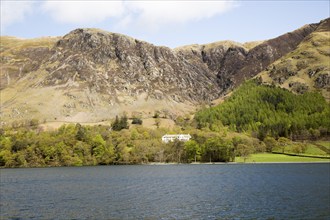 Landscape view of Lake Buttermere, Cumbria, England, UK