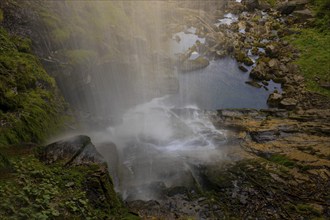 The Giessbach Waterfall on the Mountain Side in Long Exposure in Brienz, Bernese Oberland, Bern