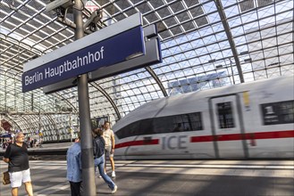 Central station with platform hall with glass roof construction with integrated photovoltaic