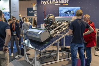 Cleaning technology for solar systems, at the Solar Solutions Düsseldorf trade fair, over 250