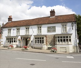 The Bell pub and restaurant, Ramsbury, Wiltshire, England, UK