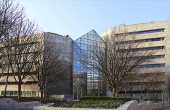 Modern architecture of Dublin City Council Civic Offices building, Dublin, Ireland, Republic of