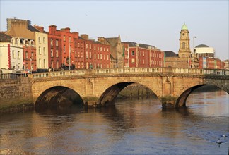 Mellows Bridge crossing River Liffey, city of Dublin, Ireland, Irish Republic built 1760s, Europe