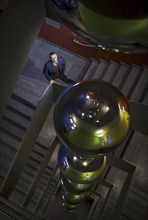 Karl Lauterbach (SPD), Federal Minister of Health, photographed in the stairwell of the Federal