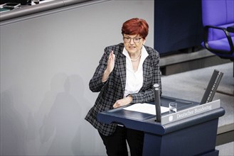 Ingeborg Graessle, Member of the German Bundestag (CDU/CSU), recorded during a speech on the euro