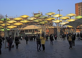 People shopping at Stratford Centre, Stratford, London, England, UK