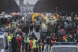 Road blockades, taken as part of the farmers' protests in Berlin, 15 January 2024. 10, 000