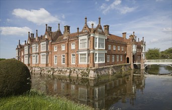 Historic moated country house of Helmingham Hall, Suffolk, England, United Kingdom, Europe