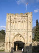 Abbey Gate Norman tower, Bury St Edmunds, Suffolk, England, United Kingdom, Europe