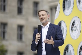 Christian Lindner (FDP), Federal Minister of Finance, photographed during the presentation of the