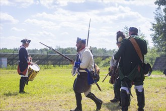 The Great Encampment near Mühlberg, also known as the Lustlager von Zeithain, was a grandiose troop