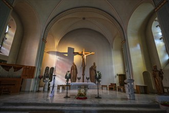 Chancel of the Church of St John the Baptist, Siegen, North Rhine-Westphalia, Germany, Europe