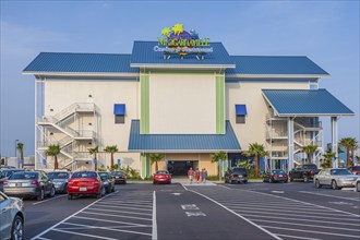 Guests leaving Jimmy Buffett's Margaritaville Casino and Restaurant on Point Cadet in Biloxi, MS,