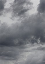 Gloomy storm clouds, North Rhine-Westphalia, Germany, Europe