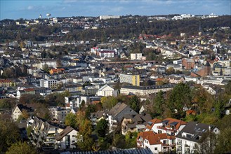 View over Wuppertal, to the north, Wuppertal Barmen, North Rhine-Westphalia, Germany, Europe