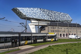 The Antwerp Port Authority building, Havenhuis, former fire brigade barracks in the harbour,