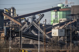 Coking plant of HKM, Hüttenwerke Krupp-Mannesmann in Duisburg-Hüttenheim, Duisburg, North