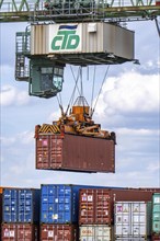 Port of Dortmund, Container Terminal Dortmund CTD, trimodal terminal, transport by rail, road and