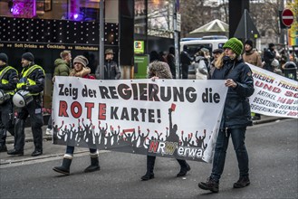 Demo by the group North Rhine-Westphalia Erwacht, a mixture of anti-vaccination activists, lateral