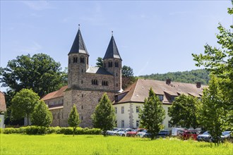 Benedictine monastery Bursfeld on the Weser near Hannoversch Münden. Bursfelde Monastery is a