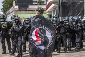 Demonstration against the AFD party conference in Essen, North Rhine-Westphalia, Germany, Europe