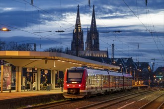 Cologne Trade Fair Centre/Deutz, Platform, Cologne Cathedral, Cologne, North Rhine-Westphalia,