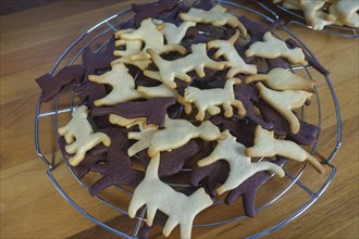 Swabian cuisine, Swabian Christmas biscuits, cookie cutters, shortbread biscuits, cat figures,