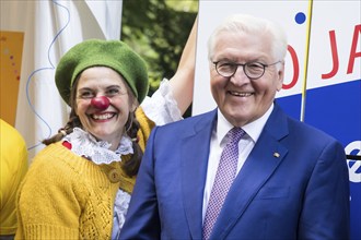 Frank-Walter Steinmeier (President of the Federal Republic of Germany) at the stand of Dachverband