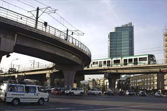 Street scene in Addis Ababa, Ethiopia, Africa