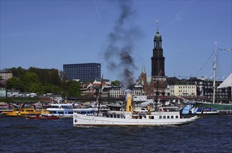 Germany, Hamburg, harbour, Senatsbarkasse Schaarhörn, Europe