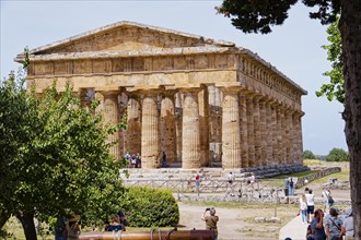 Paestum archaeological site and ruins, UNESCO World Heritage Site, in the province of Salerno.