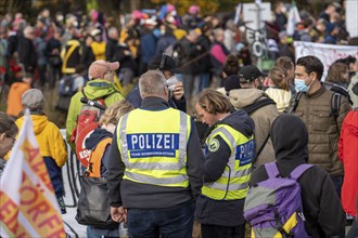 Protest action against the demolition of the village of Lützerath in the Rhenish lignite mining